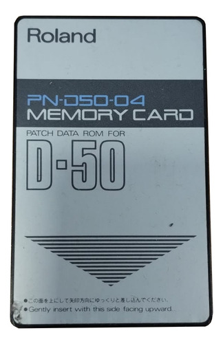 Tarjeta Memoria Roland Para Sintetizador Para D-50 Rom 04