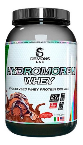 Hydromorph Whey Hidrolisado 907g Demons Lab Sabor Chocolate