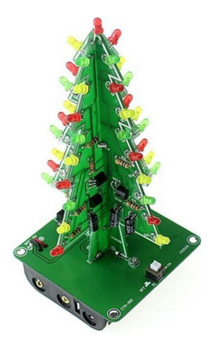 Kit Didactico De Electrónica Arbol Navidad Leds Multicolor