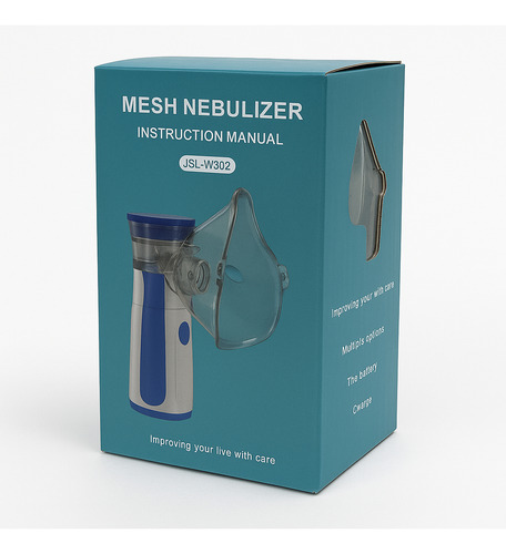 Inalador Nebulizador Mesh Pafesa Tech Portátil Silencioso Potente Ultrassónico Adulto Bebe Criança A Pilha Ou Usb Tomada