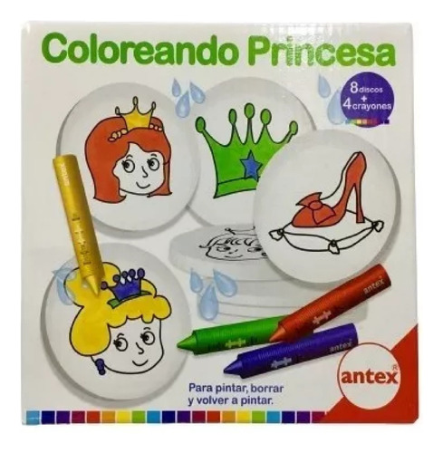 Coloreando Princesas Discos Para Pintar En El Agua Antex 