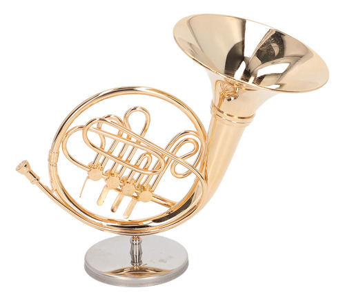 Mini Instrumento Musical Em Miniatura De Latão Modelo De Tro