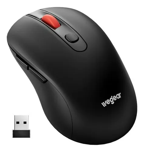 Ratón Inalámbrico Usb, 2 4g Con 6 Botones Y 4000 Dpi Ajustab