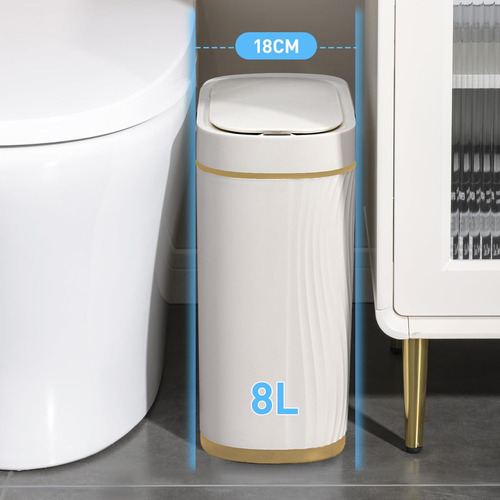 Cubo De Basura Automático Con Sensor Para Baño - 8l Botes
