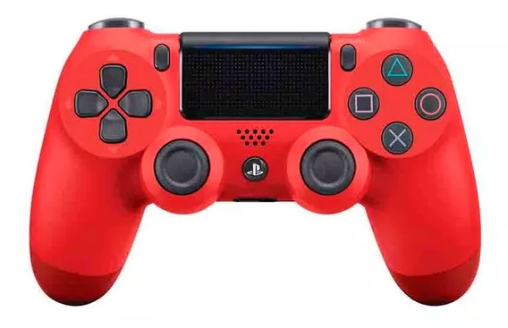 Joystick Dualshock 4 Rojo V2 Original Magna Red Fact A B