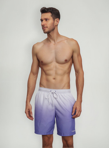 Traje De Baño Gradiend Stripe Multicolor Calvin Klein