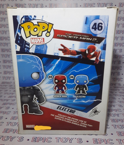 Funko Pop Amazing Spiderman Electro Glow Gitd Ht Metálico (Usado)