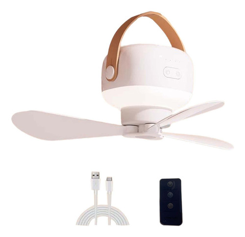 Zh Ventilador De Techo Para Tienda De Campaña, 7200mah