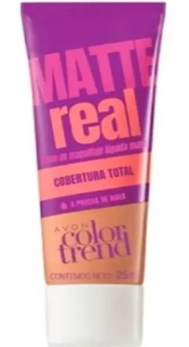 Base De Maquillaje Liquida Mate Avon Color Trend Matte Real 