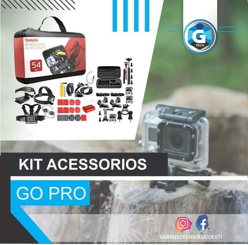 Kit Acessorios Gopro 7 Black Completo Go Pro Hero 6 5 4 3 53