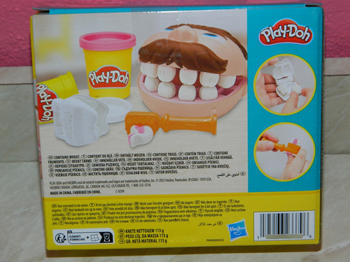 Mini Dentista Bromista Play Doh Plastilina Blanco Con Rosa