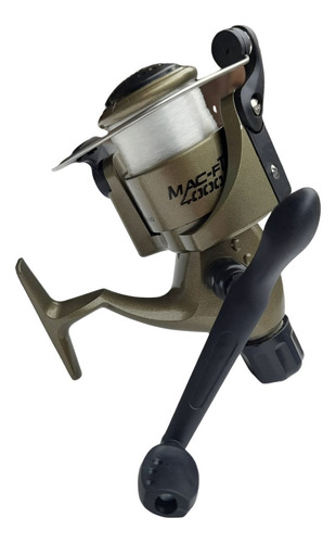 Molinete Pesca Macft 4000 3 Rol Drag 5 Kg Com Linha Dourado