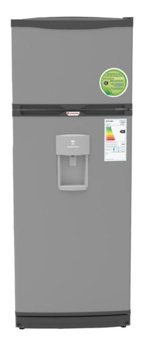 Heladera Cíclica Bambi 2F1800PDA inoxidable con freezer 386L 220V Silver