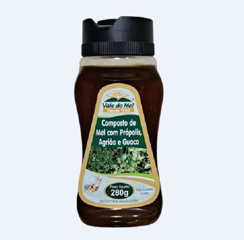 Mel Composto Com Própolis, Agrião E Guaco 280 G Vale Do Mel