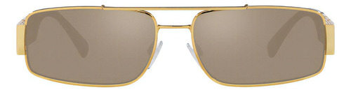 Gafas De Sol Versace Ve2257 Hombre Originales Color Dorado