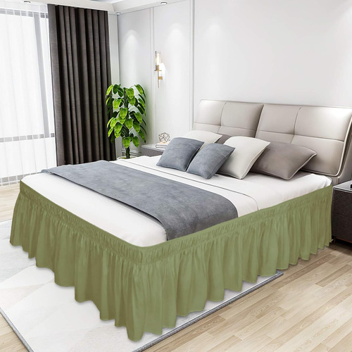 Faldón Para Cama Queen O King Size, 18 Pulgadas An
