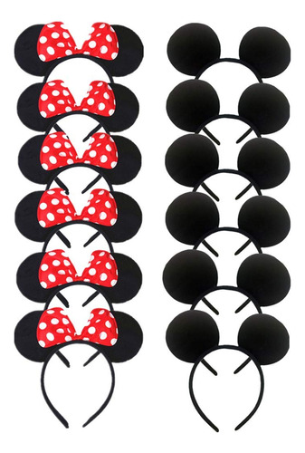 Dh Minnie Y Mickey Mouse Diadema Para Disfraz De Cumpleaos