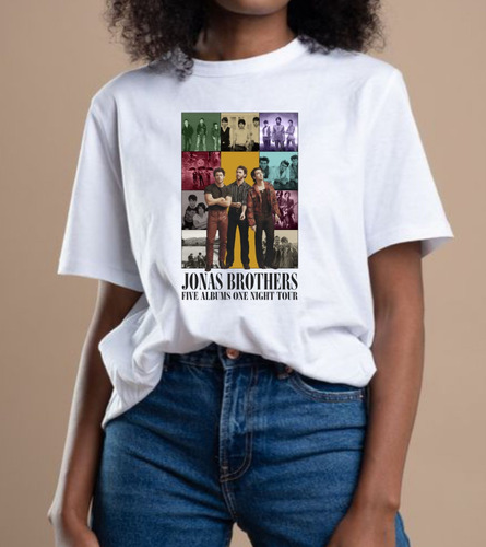 Camiseta Jonas Brothers Tour - Oversize Larga