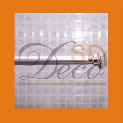 Imagen 3 de 5 de Barral De Baño Extensible Plata 100 A 200 Cm - Sd Deco