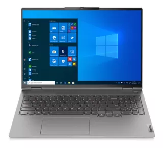 Laptop Lenovo Thinkbook 16p 2da Gen Mineral Grey 16 , Amd Ryzen 7 5800h 16gb De Ram 512gb Ssd Nvme, Nvidia Geforce® Rtx 3060 6gb Gddr6 Max-q 2560x1600px Windows 10 Pro Mil-std-810h