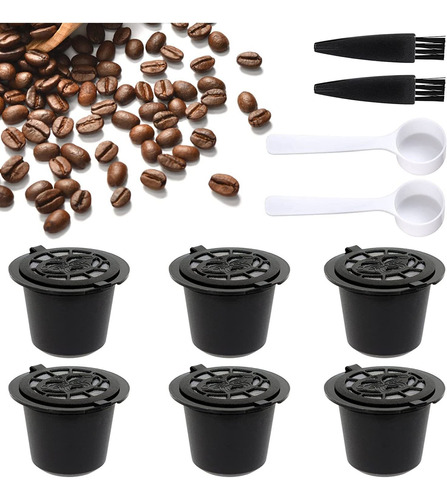 Pack De 6 Filtros De Café (capsulas) Recargable 300 Usos