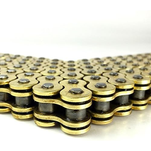 O-ring 520 120 Links Motorcycle Chain, Gold, With 1 Con...