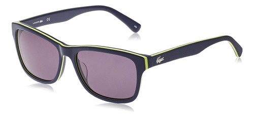 Lacoste L683s - Gafas De Sol Cuadradas, Azul, Amarillo, (bl.