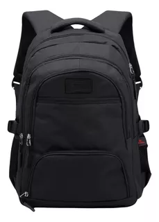 Mochila porta notebook Bagcherry Urbana 430000 color negro diseño lisa 25L