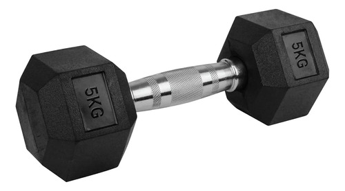 Mancuerna Hexagonales Hierro Recubierto Dumbbell 5kg