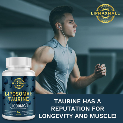 Suplemento De Taurina Liposomal De 1000 Mg Para El Corazón,