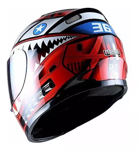 WOW Casco completo para moto de calle