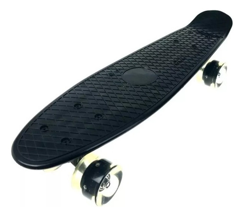 Patineta Skate Penny Mini Long Board Llanta Goma, Con Luces