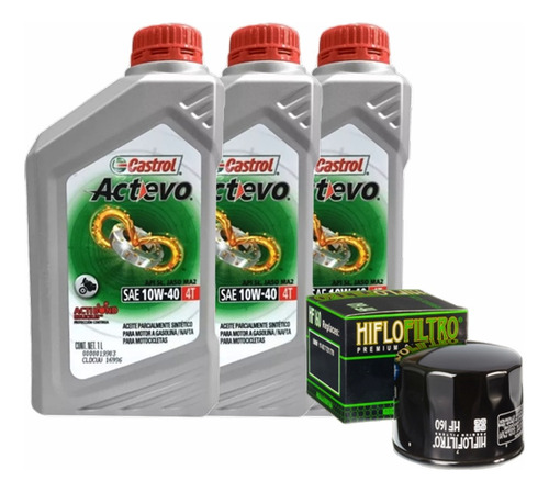 Kit Service Bmw F 800 Gs R Adventure Filtro + Castrol 10w40