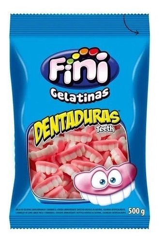 Balas Gelatina 450g~500g - Fini Todos Modelos Modelos Bala Dentadura 500gr