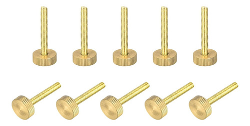 Tornillos Moleteados, Pernos De Latón Planos M6x40mm, Perill