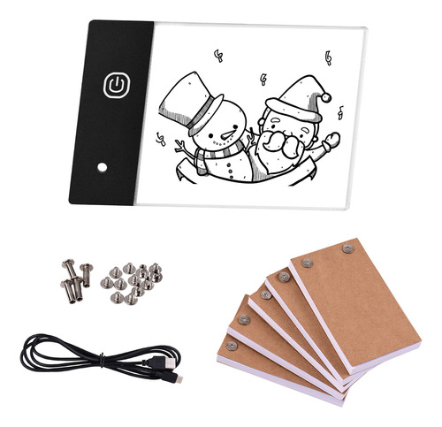 Kit Flip Book With Mini Led Light Pad Design Agujero.nivele