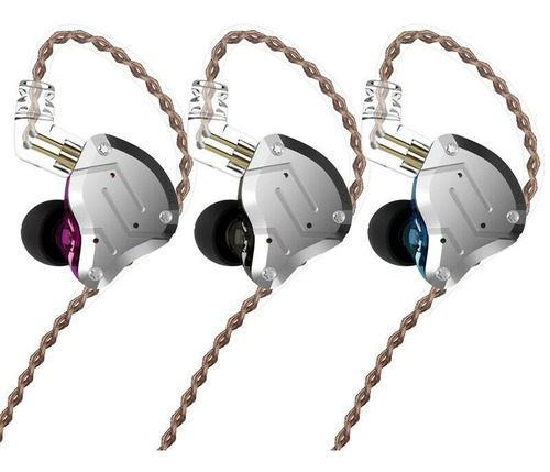 Auriculares In Ear Kz Zs10 Pro Monitoreo 5 Vias Con Microfon
