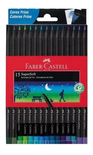 Colores Faber-castell Eco Supersoft X 15 Tonos Frios