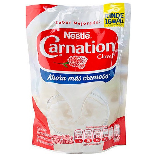 Leche En Polvo Carnation Nestle De 460 G (rinde 4 L) Clavel