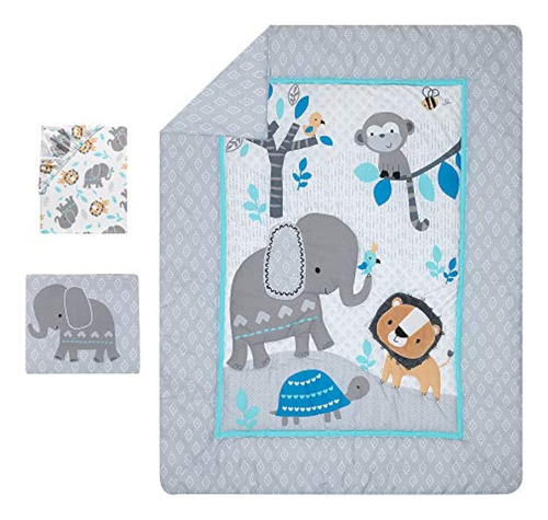 Bedtime Originals Jungle Fun - Juego De Cama Para Cuna De 3 