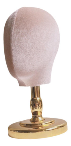 Cabeza De Maniquí Modelo Cabeza De Tela Base De Oro