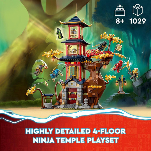 Lego Ninjago Templo Núcleos Energía Dragón 1029 Piezas, 42cm