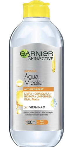 Água Micelar Garnier Vitamina C Efeito Matte 400ml