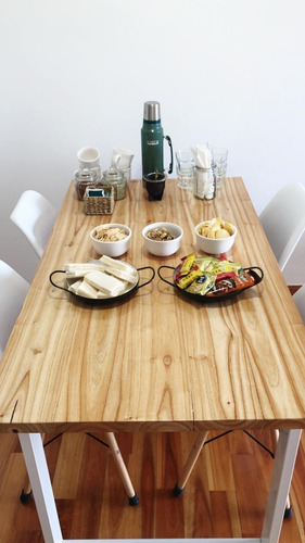 Imagen 6 de 6 de Mesa De Comedor Malcom Industrial Paraiso 80cm X 160cm