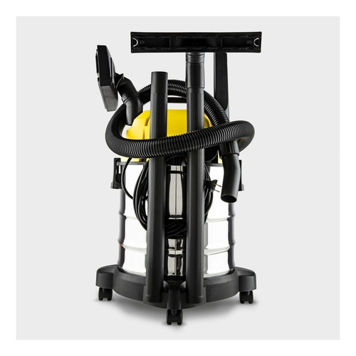Imagen 4 de 4 de Aspiradora De tacho Kärcher WD 1S Classic 18L plateada, amarilla y negra 120V-127V 50Hz/60Hz