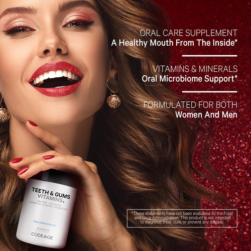 Codeage Vitaminas Para Dientes Y Encías + Probióticos Oral