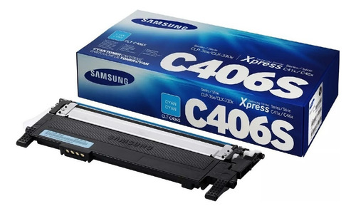 Tóner Samsung C406s Color Cian