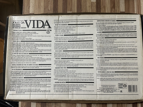 Jogo Da Vida_ Estrela Antigo _ Completo!! (Usado)