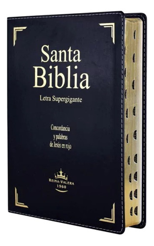 Santa Biblia Reina Valera 1960 Letra Supergigante - Negra G