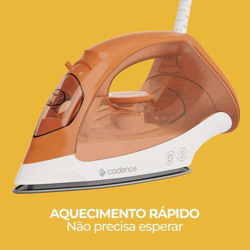 Ferro De Passar Cadence 2 Em 1 Laranja 220v Laranja